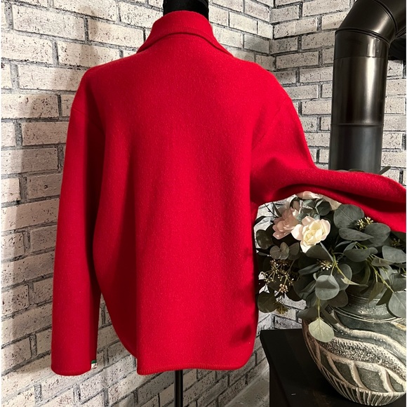 Vintage Ladies Casual Corner Double Breasted Red Jacket - Picture 2 of 8